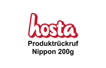 Text: Hosta – Produktrückruf Nippon 200g.